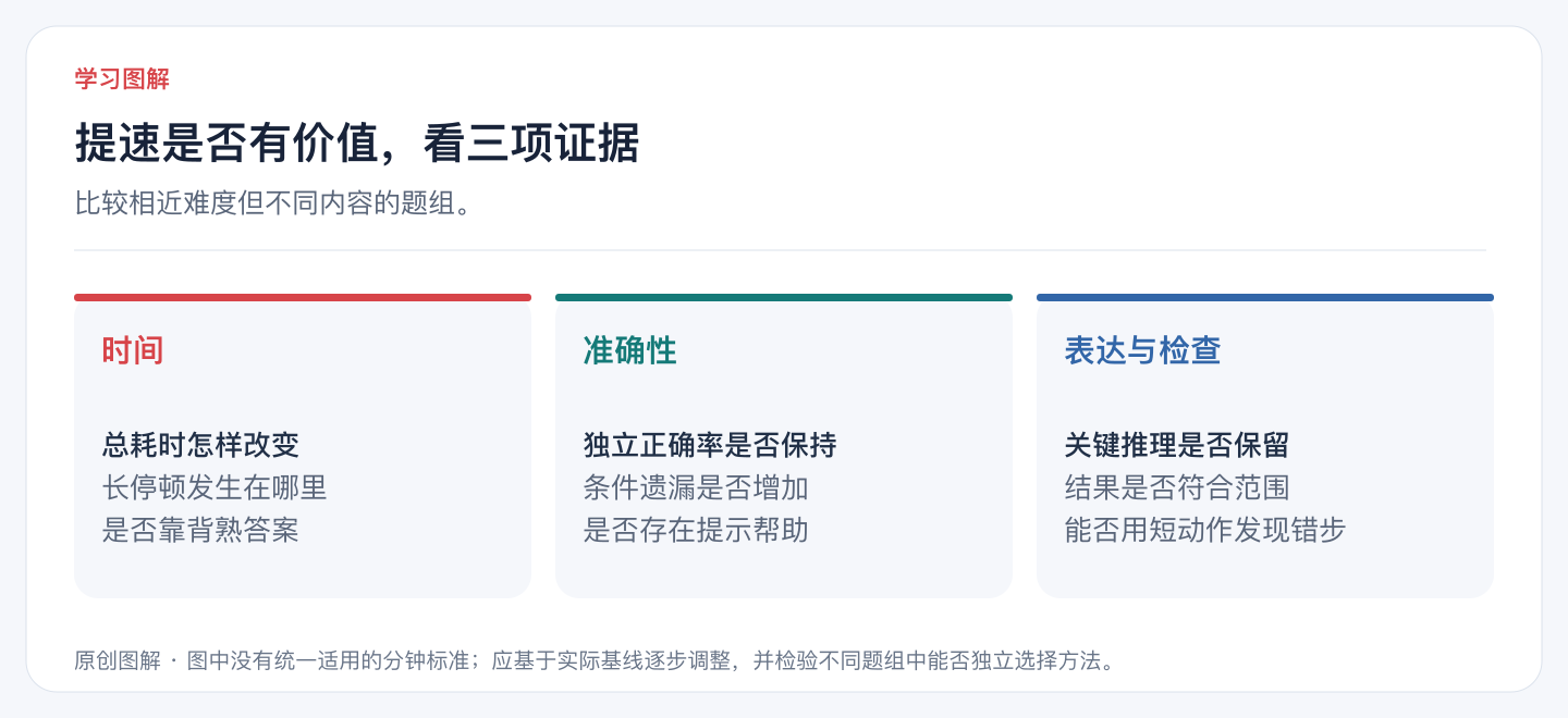 提速是否有价值,看三项证据